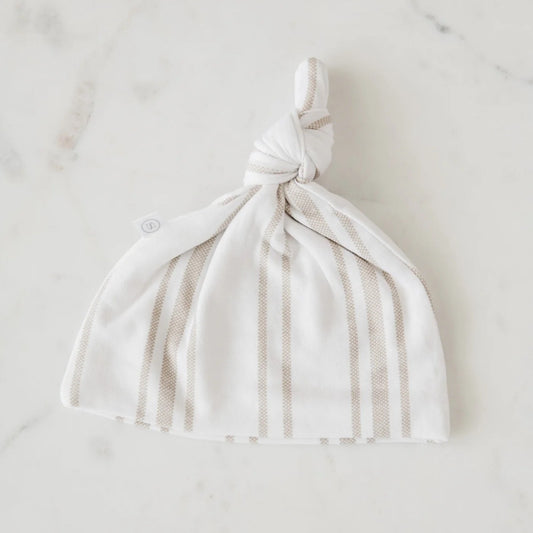 STRETCHY HATS - Taupe Stripe